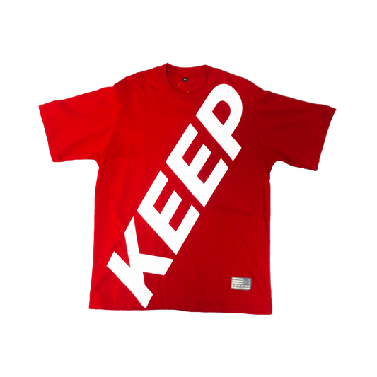 RED BIG LOGO TEE